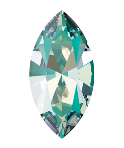 Swarovski 4228 Xilion Navette Fancy Stone 10x5mm Crystal Laguna DeLite (LacquerPro) (360 Pieces) 
